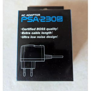 El adaptador de corriente Boss PSA-230S es la solución perfecta para alimentar tus pedales de efectos de manera confiable y 