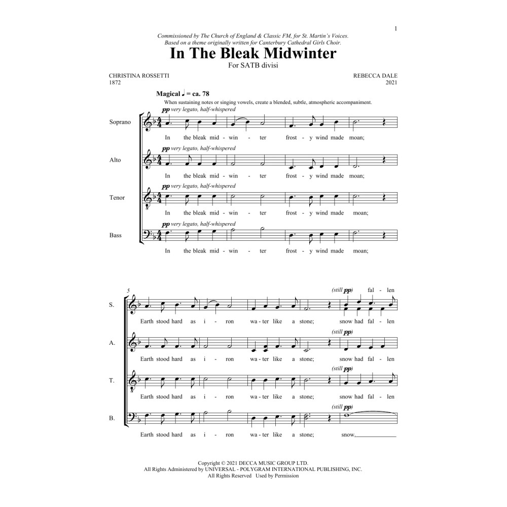 In The Bleak Midwinter