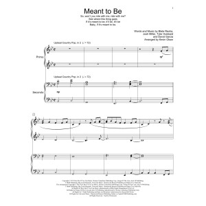 Meant To Be (feat. Florida Georgia Line) (arr. Kevin Olson)