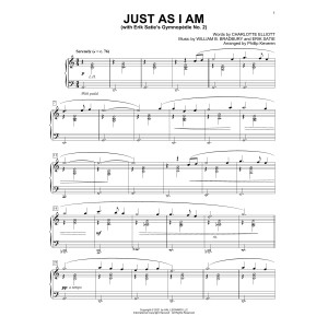 Just As I Am (With Erik Satie's Gymnopedie No. 2) (arr. Phillip Keveren)