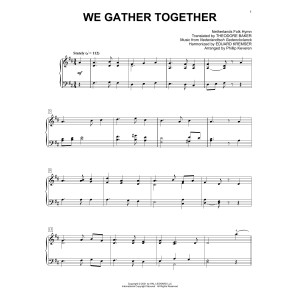 We Gather Together (arr. Phillip Keveren)