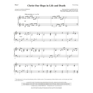 Christ Our Hope In Life And Death (arr. David Angerman) - Piano