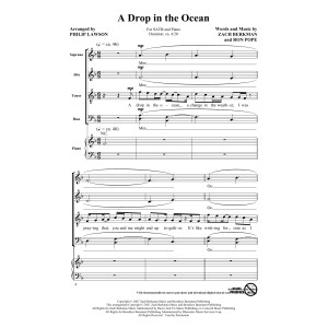 A Drop In The Ocean (arr. Philip Lawson)