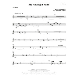 My Midnight Faith - Violin