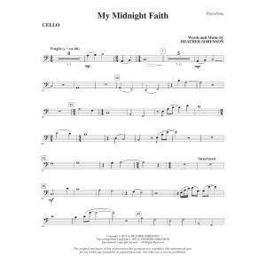 My Midnight Faith - Cello
