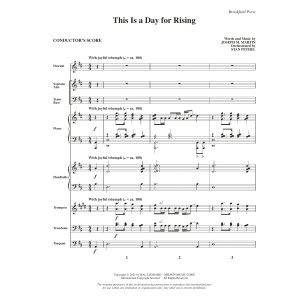 This Is a Day for Rising - Full Score