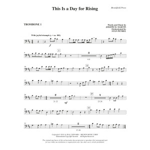 This Is a Day for Rising - Trombone 1