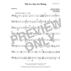 This Is a Day for Rising - Timpani