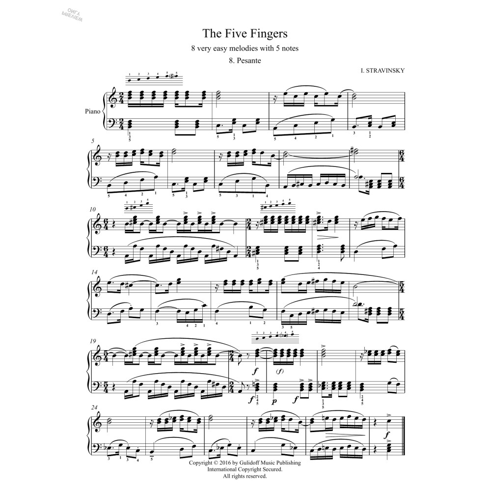 Five Fingers: 8. Pesante