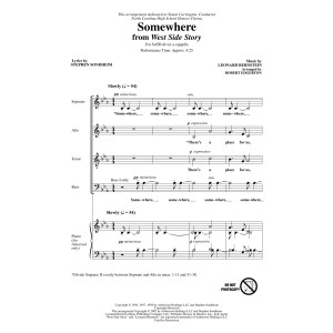 Somewhere (from West Side Story) (arr. Robert Edgerton)