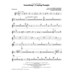 Something's Coming/Tonight (from West Side Story) (arr. Ed Lojeski) - Tenor Sax