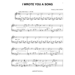 I Wrote You A Song