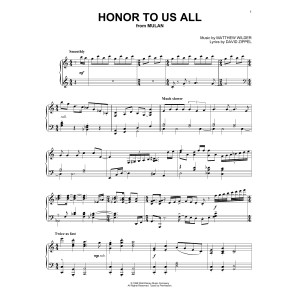 Honor To Us All (from Mulan)