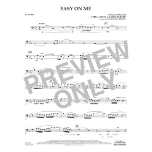 Easy on Me (arr. Michael Brown) - Bassoon