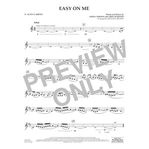 Easy on Me (arr. Michael Brown) - Eb Alto Clarinet