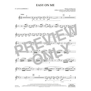 Easy on Me (arr. Michael Brown) - Eb Alto Saxophone 1