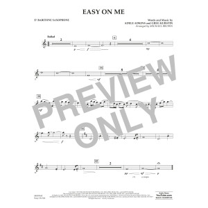 Easy on Me (arr. Michael Brown) - Eb Baritone Saxophone