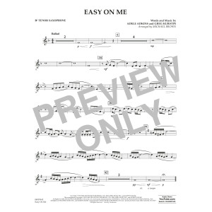 Easy on Me (arr. Michael Brown) - Bb Tenor Saxophone