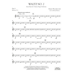 Waltz No. 2 (from Suite for Variety Stage Orchestra) (arr. Brown) - Pt.5 - Baritone T.C.