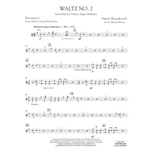 Waltz No. 2 (from Suite for Variety Stage Orchestra) (arr. Brown) - Percussion 1