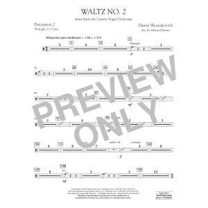 Waltz No. 2 (from Suite for Variety Stage Orchestra) (arr. Brown) - Percussion 2