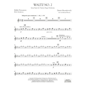 Waltz No. 2 (from Suite for Variety Stage Orchestra) (arr. Brown) - Mallet Percussion