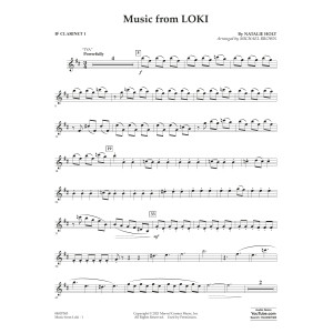 Music from "Loki" (arr. Michael Brown) - Bb Clarinet 1