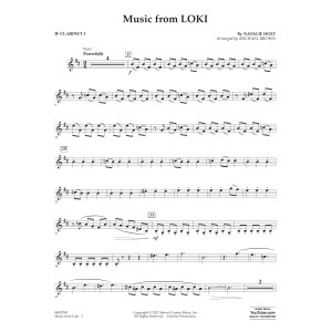 Music from "Loki" (arr. Michael Brown) - Bb Clarinet 3
