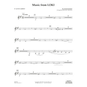 Music from "Loki" (arr. Michael Brown) - Eb Alto Clarinet
