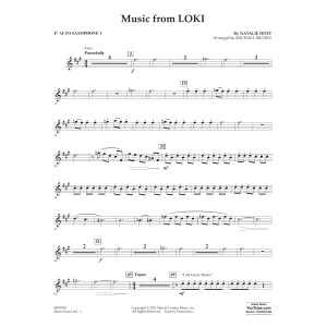 Music from "Loki" (arr. Michael Brown) - Eb Alto Saxophone 1