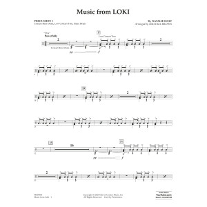 Music from "Loki" (arr. Michael Brown) - Percussion 1