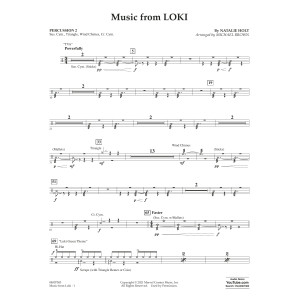 Music from "Loki" (arr. Michael Brown) - Percussion 2