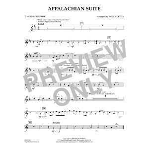 Appalachian Suite - Eb Alto Saxophone