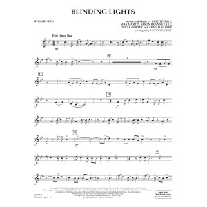 Blinding Lights (arr. Matt Conaway) - Bb Clarinet 1