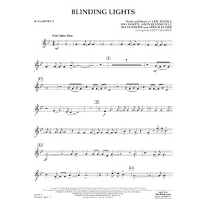 Blinding Lights (arr. Matt Conaway) - Bb Clarinet 2