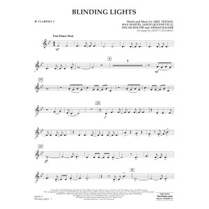 Blinding Lights (arr. Matt Conaway) - Bb Clarinet 3