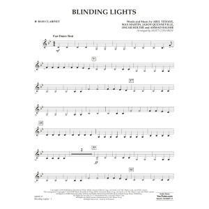 Blinding Lights (arr. Matt Conaway) - Bb Bass Clarinet