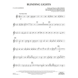 Blinding Lights (arr. Matt Conaway) - Eb Alto Saxophone