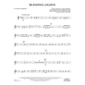 Blinding Lights (arr. Matt Conaway) - Bb Tenor Saxophone