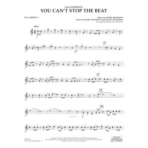 You Can't Stop the Beat (from Hairspray) (arr. Michael Brown) - Bb Clarinet 2