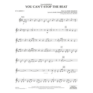 You Can't Stop the Beat (from Hairspray) (arr. Michael Brown) - Bb Clarinet 3