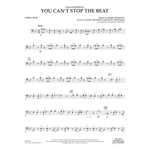You Can't Stop the Beat (from Hairspray) (arr. Michael Brown) - Bass