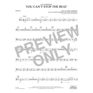You Can't Stop the Beat (from Hairspray) (arr. Michael Brown) - Timpani