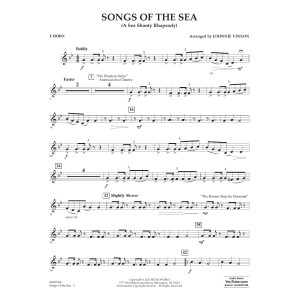 Songs of the Sea (A Sea Shanty Rhapsody) - F Horn