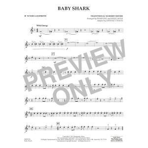 Baby Shark (arr. Johnnie Vinson) - Bb Tenor Saxophone