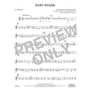 Baby Shark (arr. Johnnie Vinson) - Bb Trumpet 1