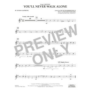 You'll Never Walk Alone (from Carousel) (arr. Michael Sweeney) - Bb Tenor Saxophone