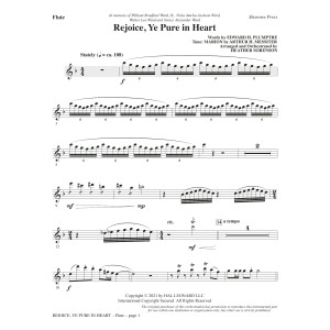 Rejoice, Ye Pure In Heart (arr. Heather Sorenson) - Flute