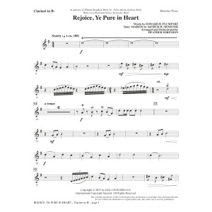Rejoice, Ye Pure In Heart (arr. Heather Sorenson) - Bb Clarinet