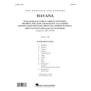 Havana (feat. Young Thug) (arr. Larry Moore) - Conductor Score (Full Score)
